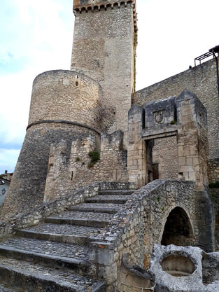 The original entrance of the beautiful castle of Capestrano in Abruzzo.